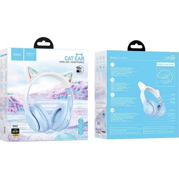 ��������� Hoco W42 Cat Ear Crystal Blue EU - �������� 3