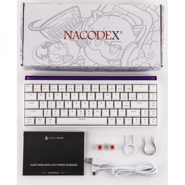 ���������� Ajazz NK68 Red switches White (NK68-R-W) - �������� 14