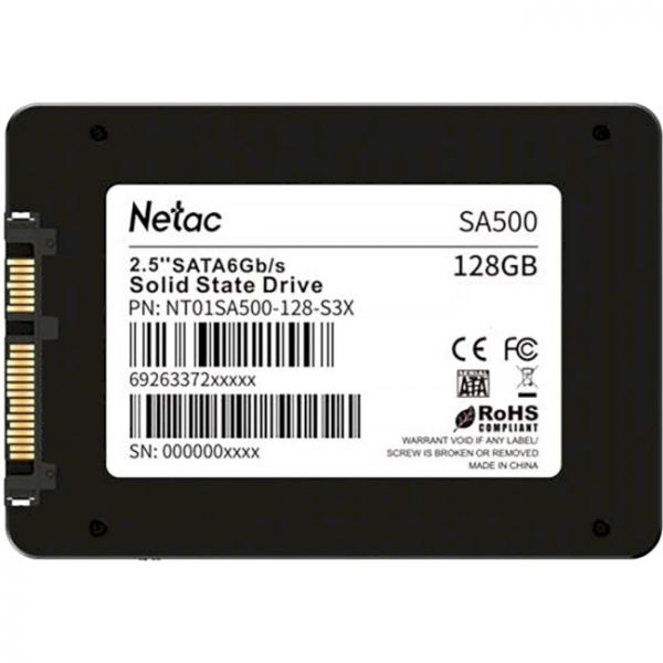 SSD  Netac SA500 128GB 2.5" SATA (NT01SA500-128-S3X) -  6