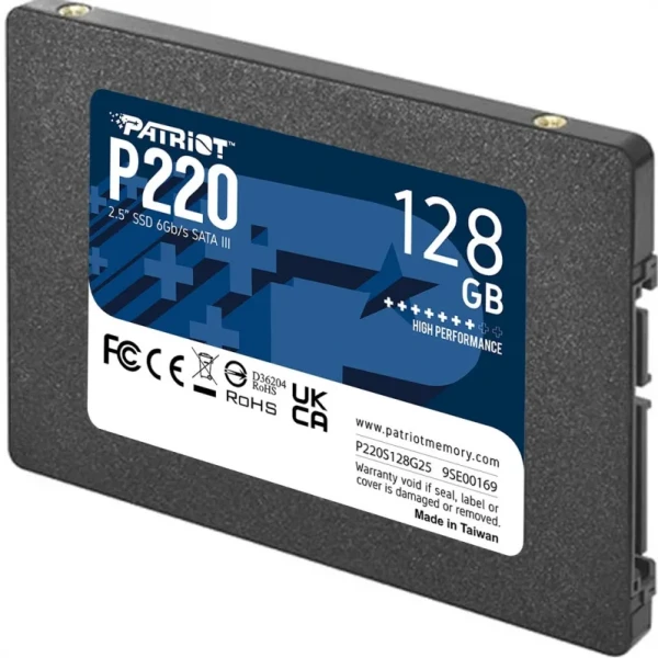 SSD ���������� Patriot P220 128Gb SATA III 2.5" 3D NAND (P220S128G25) - �������� 2