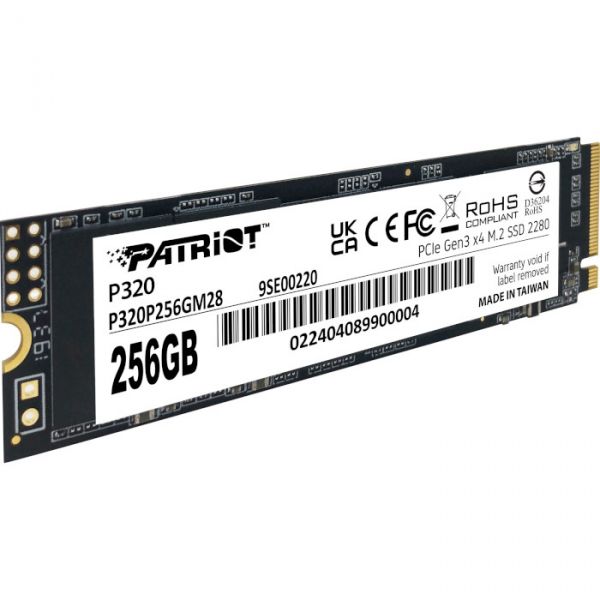 SSD ����������� Patriot P320 256Gb M.2 2280 PCIe 3.0 x4 NVMe TLC (P320P256GM28) - �������� 2