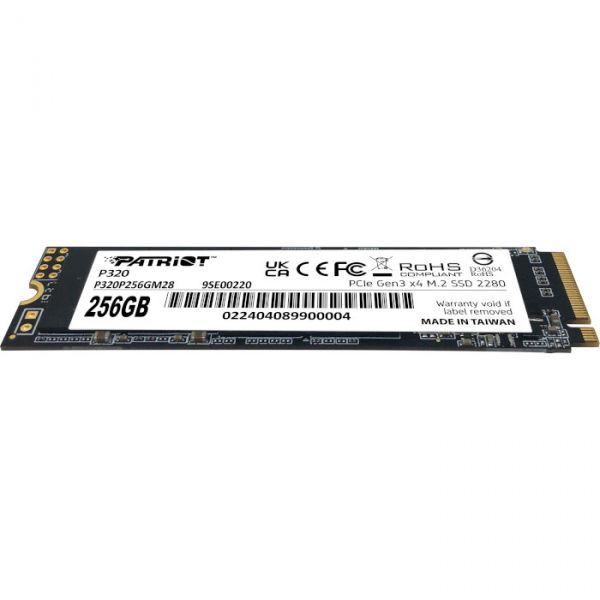 SSD ����������� Patriot P320 256Gb M.2 2280 PCIe 3.0 x4 NVMe TLC (P320P256GM28) - �������� 6