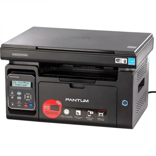 ��� �������� �/� A4 Pantum M6500W, Black + 2 ��������� PL-C211PB, WiFi, 1200x1200 dpi, �� 22 ����/��, ����������� ��-�����, USB, �������� PC-230R - �������� 1