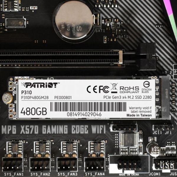 ����������� SSD M.2 2280 480GB Patriot (P310P480GM28) - �������� 6
