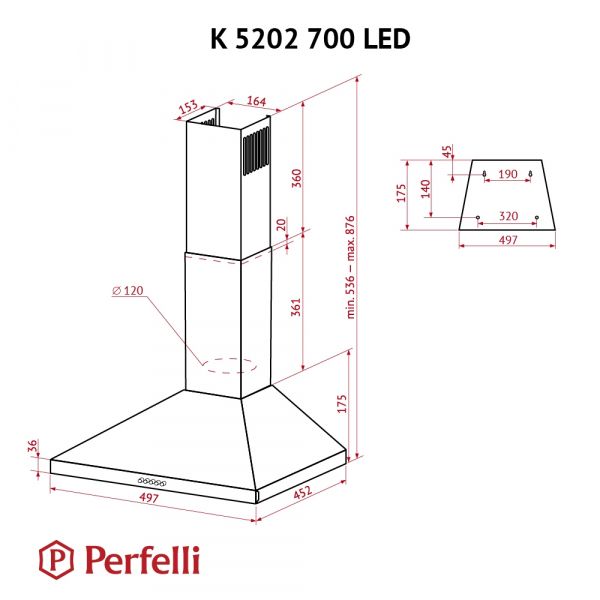 ������� Perfelli K 5202 BL 700 LED - �������� 8
