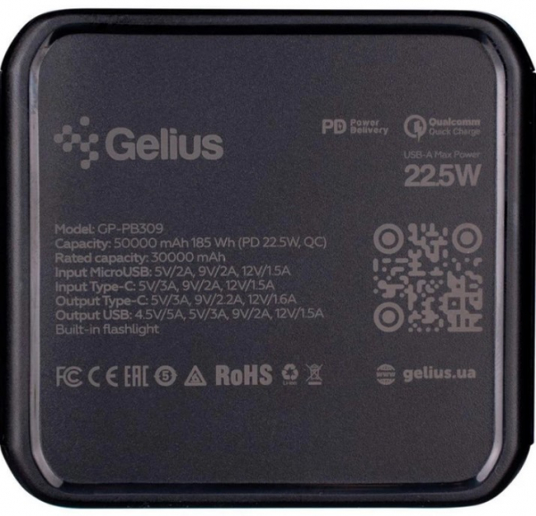 ��� Gelius Gross GP-PB309 50000mAh Black UA UCRF - �������� 6