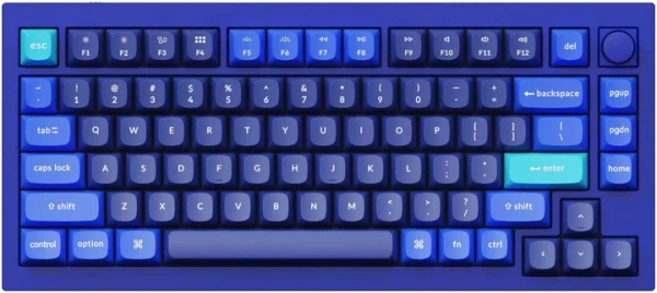 ��������� Keychron Q1 84Key Gateron G PRO Brown USB-A Hot-Swap QMK Knob EN RGB Navy (Q1O3_KEYCHRON) - �������� 1