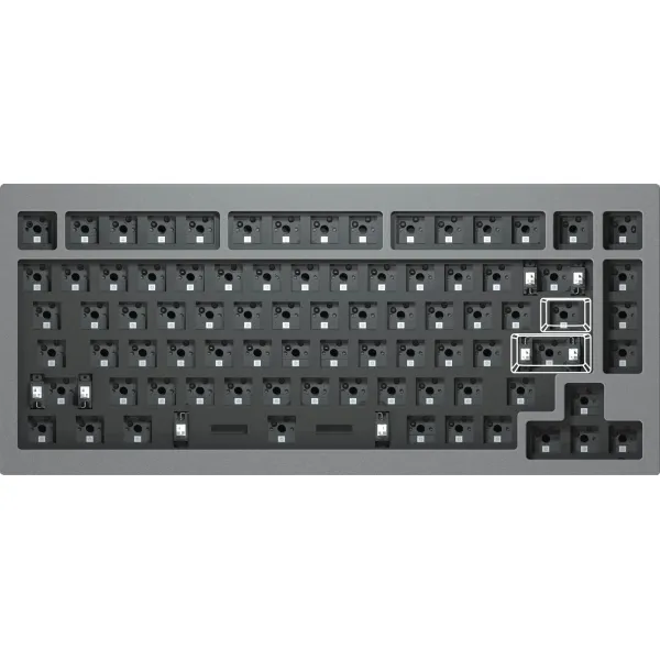 ��������� Keychron Q1 84Key Gateron G PRO Brown USB-A Hot-Swap QMK Knob EN RGB Navy (Q1O3_KEYCHRON) - �������� 2