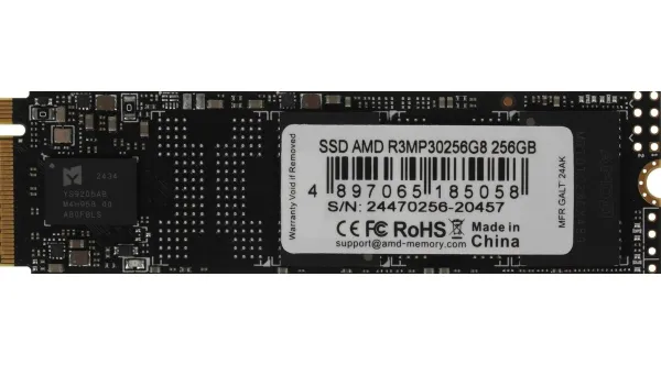 SSD ���������� AMD R3 256Gb PCI-E 3.0 x4 M.2 2280 3D TLC (R3MP30256G8) - �������� 1
