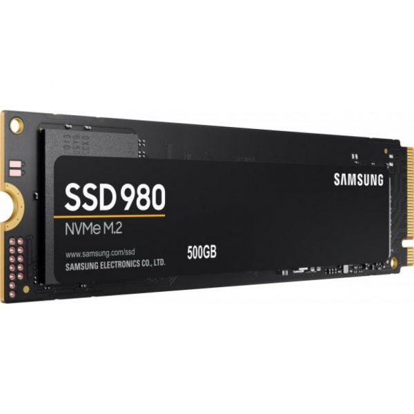   M.2 500Gb, Samsung 980, PCI-E 3.0 x4, MLC 3-bit V-NAND, 3100/2600 MB/s (MZ-V8V500B) -  4