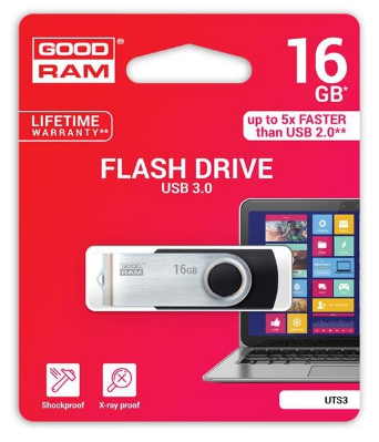 Goodram Twister 16Gb (UTS3-0160K0R11) Black - �������� 1