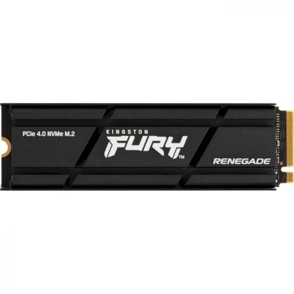 SSD  Kingston Fury Renegade with Heatsink 500GB M.2 2280 PCIe 4.0 x4 NVMe 3D TLC (SFYRSK/500G) -  1