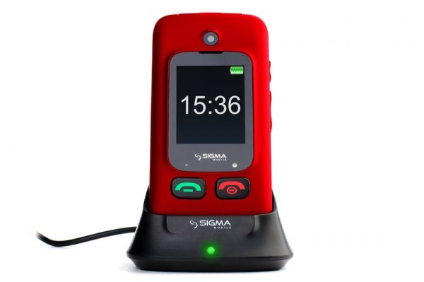   Sigma mobile Comfort 50 Shell Dual Red "", 2 MiniSim,  2.4"  (240x320) + 1.7" , , MediaTek MTK6261D, microSD (max 16Gb), BT, FM-, Cam 0.3Mp, , 800 mAh -  1