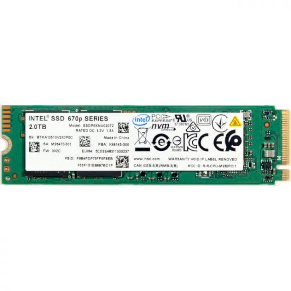 SSD  INTEL 670P 2TB M.2 2280 (SSDPEKNU020TZX1) -  2