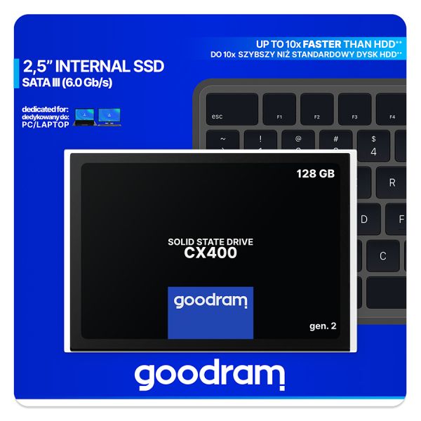  SSD SATA III 128Gb 2.5" GoodRAM CX400 (SSDPR-CX400-128-G2)  -  4