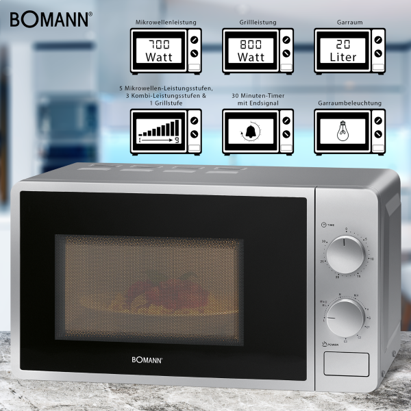 ������������� ���� Bomann MWG 6015 CB Silver - �������� 6