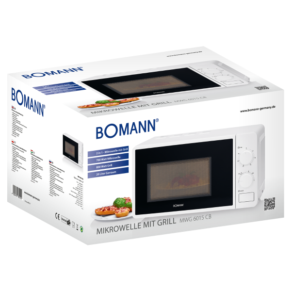   Bomann MWG 6015 CB White -  4
