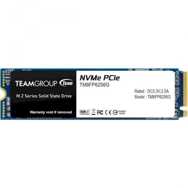 SSD ���������� Team MP33 256Gb PCI-E 3.0 x4 M.2 2280 3D TLC (TM8FP6256G0C101) - �������� 2