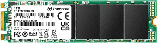 ������������ ����������� SSD 1Tb, Transcend 825S, SATA3, M.2 2280, 3D TLC, 550/500 ��/� (TS1TMTS825S) - �������� 1