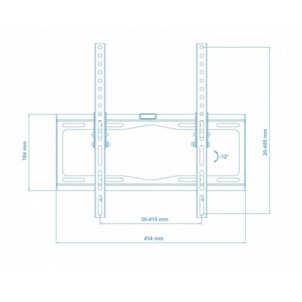 � ������� �������� LCD/Plasma TV 26-55" Walfix TV-40B ���� ������, �� 35 ��, VESA:400x400 ��, �����: -12, ������ �� ����: 25 ��, ����� - �������� 2