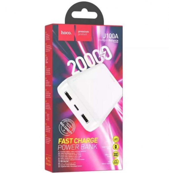 ��� Hoco J100A 20000mAh white LED EU - �������� 4