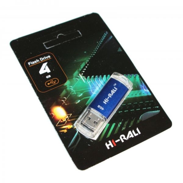 USB Flash Drive 4Gb Hi-Rali Rocket series Blue, HI-4GBVCBL -  1