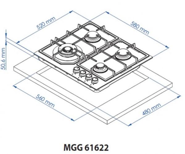 ������� �������� ����������� Minola MGG 61622 WH - �������� 3