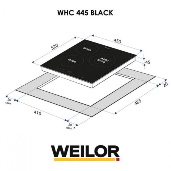 ������������� �������� ����������� WEILOR WHC 445 BLACK - �������� 2