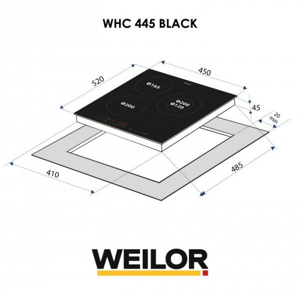������������� �������� ����������� WEILOR WHC 445 BLACK - �������� 11
