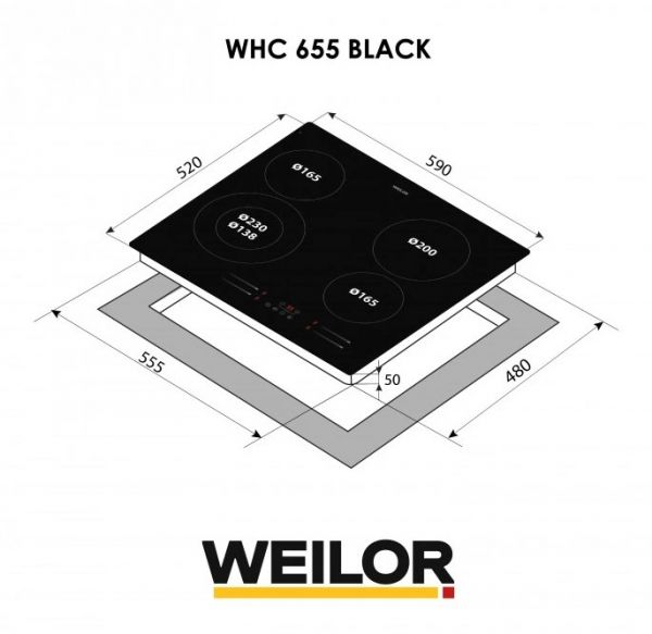 ������������� �������� ����������� WEILOR WHC 655 BLACK - �������� 10