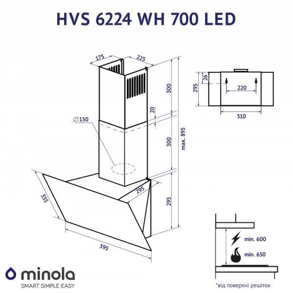 ������� Minola HVS 6224 WH 700 LED - �������� 11