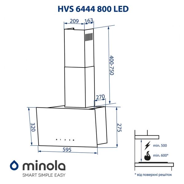 ������� MINOLA HVS 6444 BL 800 LED - �������� 10