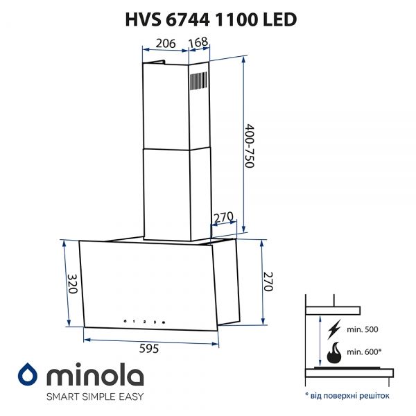  Minola HVS 6744 BL 1100 LED -  8