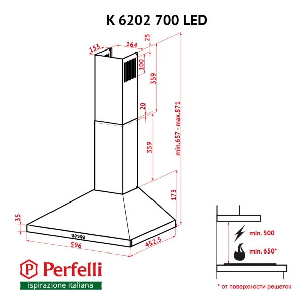 ������� Perfelli K 6202 BL 700 LED - �������� 11