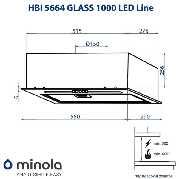 ������� Minola HBI 5664 BL GLASS 1000 LED Line - �������� 8
