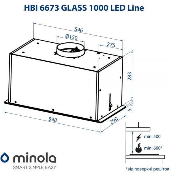  Minola HBI 6673 BL GLASS 1000 LED Line -  9