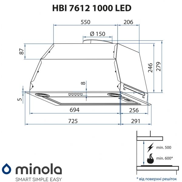 ������� Minola HBI 7612 WH 1000 LED - �������� 10