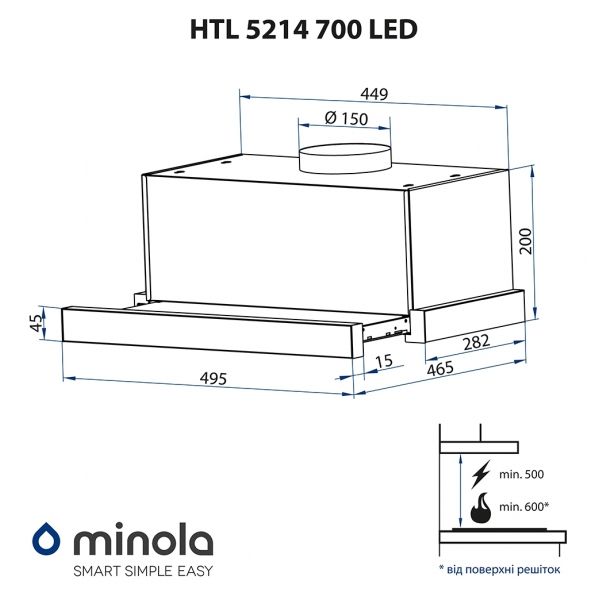 ������� Minola HTL 5214 WH 700 LED - �������� 10