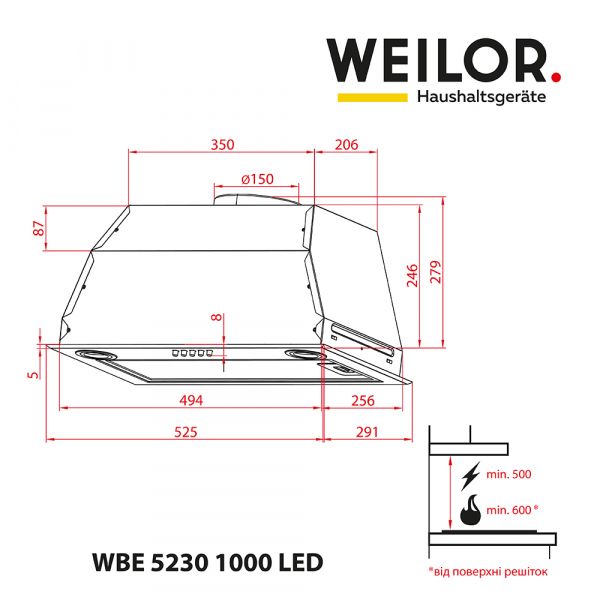 ������� WEILOR WBE 5230 WH 1000 LED - �������� 6