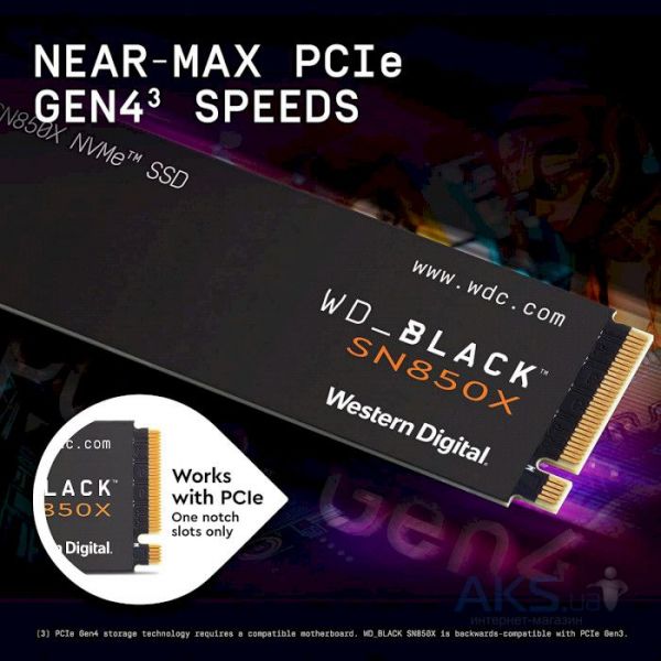 SSD ���������� WD SN850X 4TB M.2 2280 (WDS400T2X0E) - �������� 4