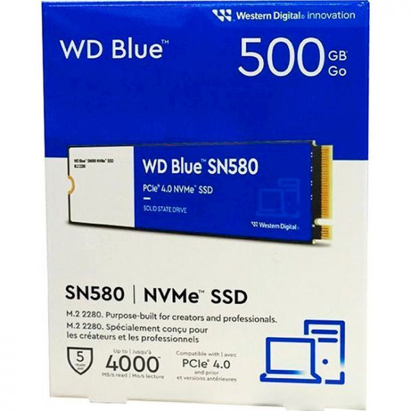 ����������� SSD M.2 2280 500GB SN580 Blue WD (WDS500G3B0E) - �������� 4