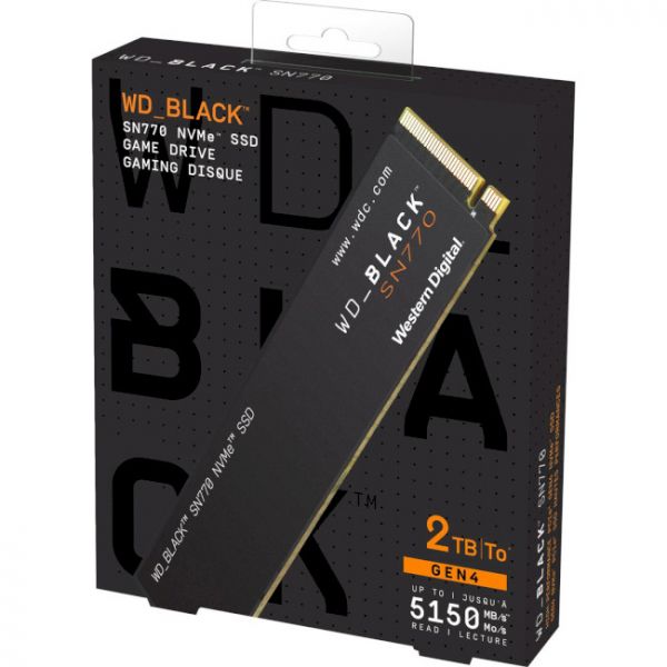 SSD  Western Digital Black SN770 500GB M.2 2280 (WDS500G3X0E) -  3