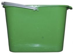 Відро пл. 11л прямокутне для прибирання (зелене) ТМ КОНСЕНСУС
