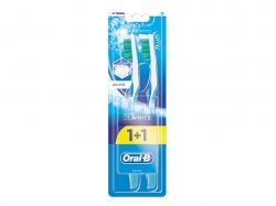 Зубна щітка Oral-B 3D White Відбілювання середня, 1 шт 1 шт безкоштовно
