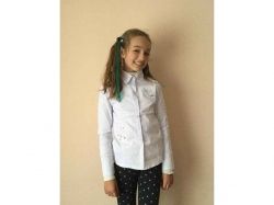 Блуза для дівч. біла р.130 ТМКИТАЙ