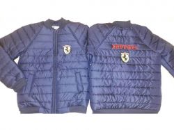 Куртка Бомпер Ferrari 134-158 хлопч. синя наповнювач синтепух 2974 146 ТМVITEX