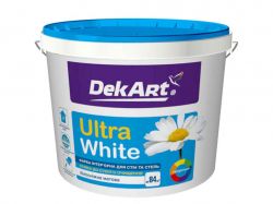 Фарба інтерєрна ВДА Ultra White біла матова -12,6 кг ТМDekArt
