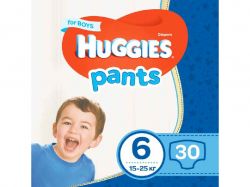 ϳ- Pants 6 Jumbo   30 HUGGIES -  1