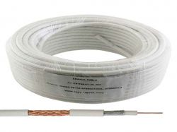 Коаксіальний кабель RG-6 CF609ST 25м, 96жил, білий 70786565 ТМEUROSAT