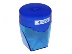 Чинка з контейнером кругло-прямокутна синій 4-369-06 ТМ4OFFICE